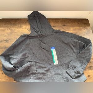 Gildan Charcoal Mens Pull Over Hoodie Sweatshirt